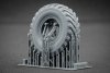 ScaleX WM 35016S GAZ Tiger V2(with shield) Sagged wheel set (for Meng) 1/35